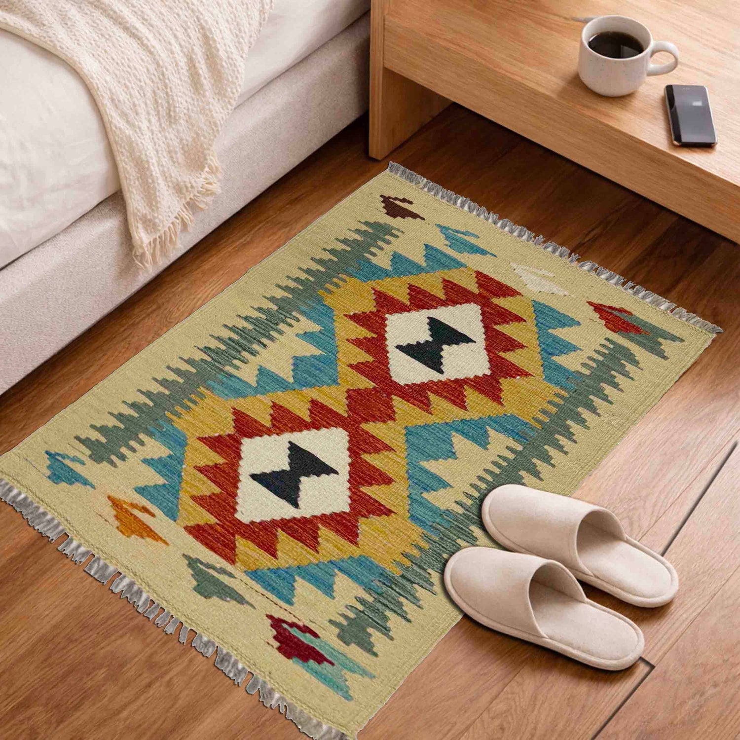 Handmade Multi Kilim Geometric 2x3 ft