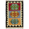 Handmade Multi Kilim Geometric 2x3 ft