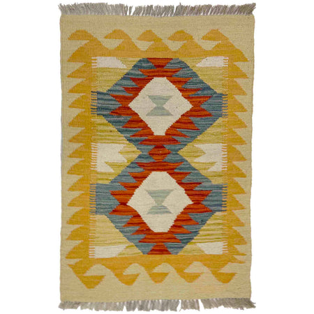 Handmade Multi Kilim Geometric 2x3 ft