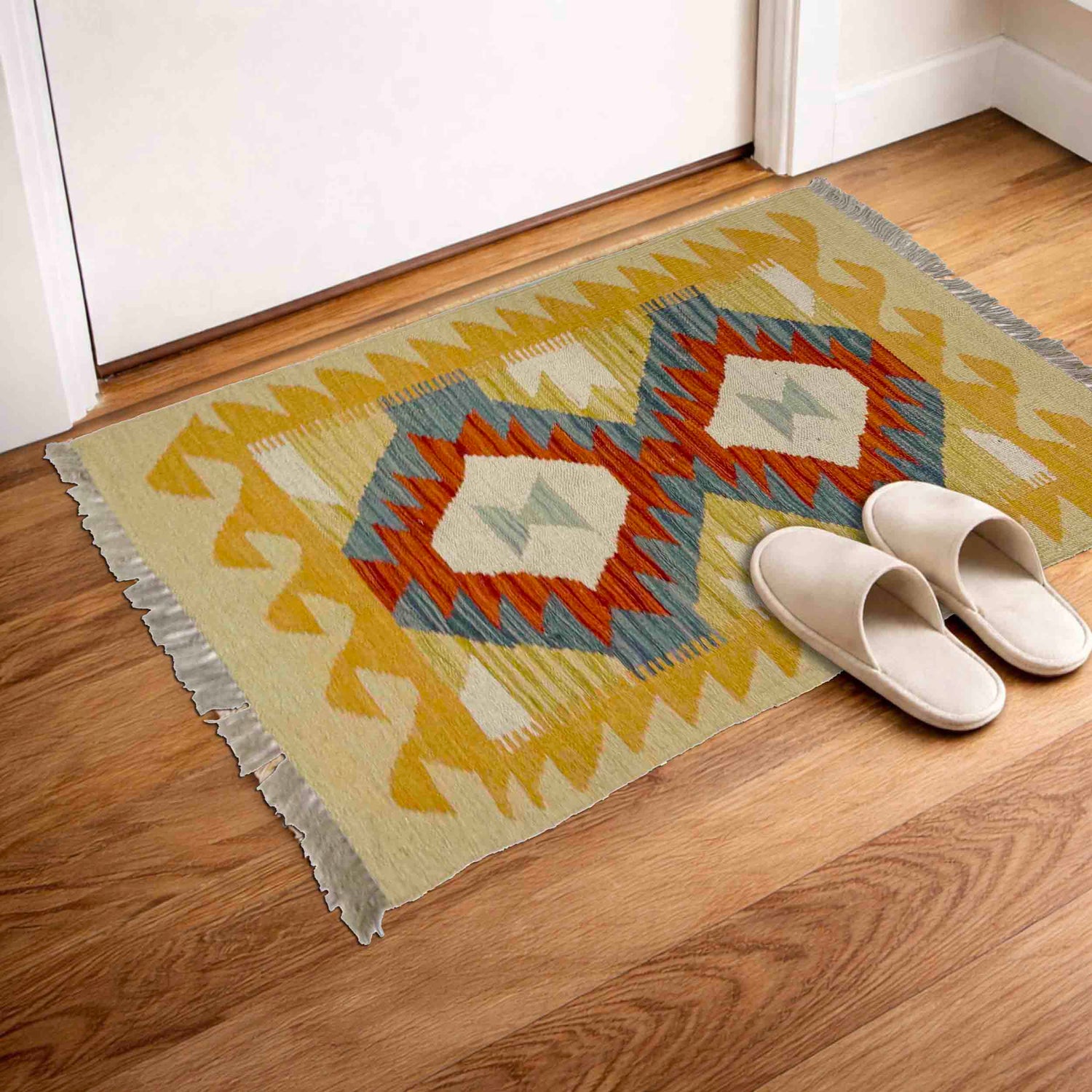 Handmade Multi Kilim Geometric 2x3 ft