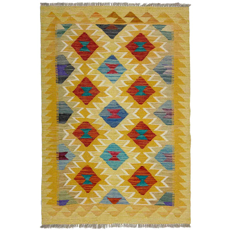 Handmade Multi Kilim Geometric 3x5 ft