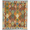 Handmade Multi Kilim Geometric 4x7 ft