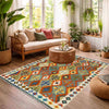 Handmade Multi Kilim Geometric 4x7 ft