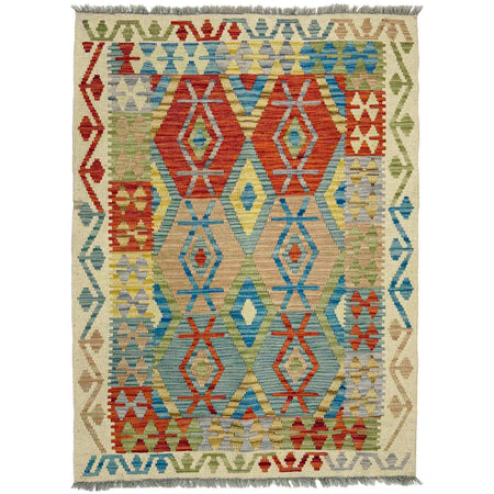 Handmade Multi Kilim Geometric 3x5 ft