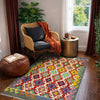 Handmade Multi Kilim Geometric 3x5 ft