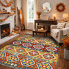 Handmade Multi Kilim Geometric 4x7 ft