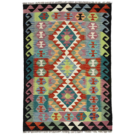 Handmade Multi Kilim Geometric 3x5 ft