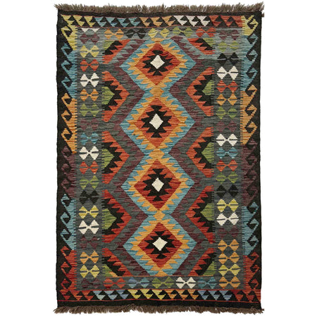 Handmade Multi Kilim Geometric 3x5 ft