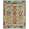 Handmade Multi Kilim Geometric 4x7 ft
