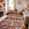 Handmade Multi Kilim Geometric 4x7 ft