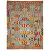 Handmade Multi Kilim Geometric 5x8 ft