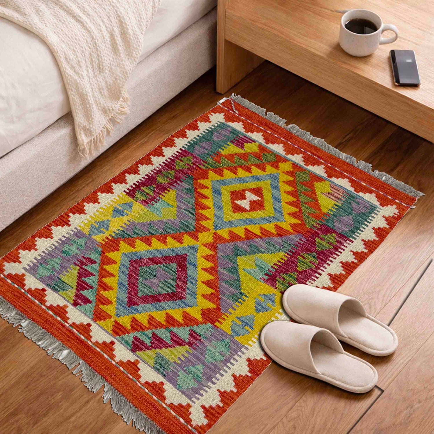 Handmade Multi Kilim Geometric 2x3 ft