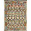 Handmade Multi Kilim Geometric 5x8 ft