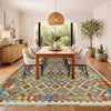 Handmade Multi Kilim Geometric 5x8 ft