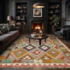 Handmade Multi Kilim Geometric 5x8 ft