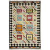 Handmade Multi Kilim Geometric 5x8 ft