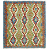 Handmade Multi Kilim Geometric 4x7 ft