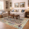 Handmade Multi Kilim Geometric 4x7 ft