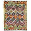 Handmade Multi Kilim Geometric 4x7 ft