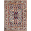 Hand-Knotted Gray Floral Sultani Area Rug – 6' 8" x 9' 9" ft (204 x 298 cm) | SKU: R39635