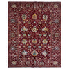 Hand-Knotted Red Floral Sultani Area Rug – 5' 8" x 7' 9" ft (172 x 237 cm) | SKU: R39636