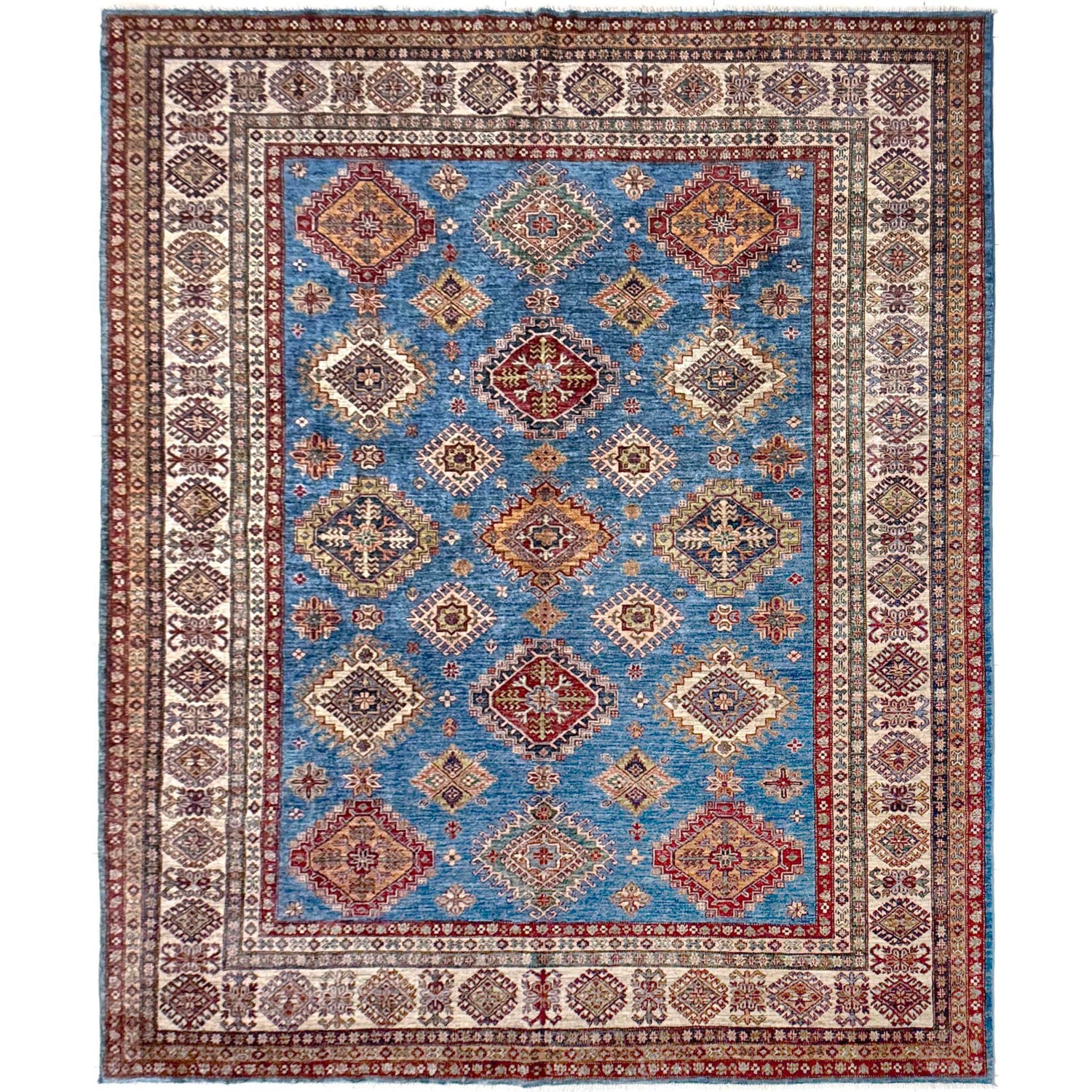 Premium Hand Knotted Kazak Rug – 8' 3" x 10' 1" ft (252 x 307 cm) | SKU: R39639