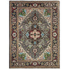 Hand-Knotted Multi Medallion Heriz Area Rug  – 6' 10" x 9' 7" ft (208 x 291 cm) | SKU: R39640