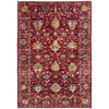 Hand-Knotted Red Floral Sultani Area Rug – 4' 0" x 6' 0" ft (122 x 183 cm) | SKU: R39642