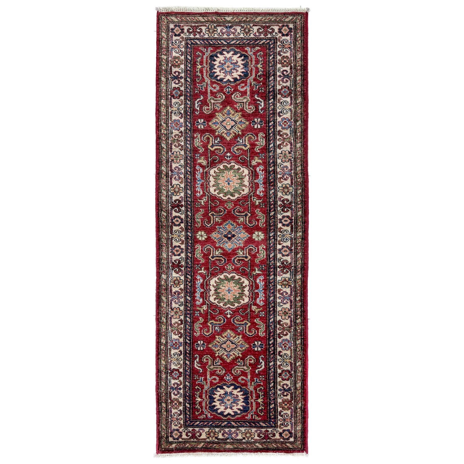 High-Quality Kazak Area Runner Rug – 2' 0" x 6' 0" ft (60 x 183 cm) | SKU: R39645
