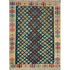 Hand Knotted Afghan Style Kilim – 5' 11" x 7' 8" ft (181 x 233 cm) | SKU: R39657