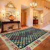 Hand Knotted Afghan Style Kilim – 5' 11" x 7' 8" ft (181 x 233 cm) | SKU: R39657