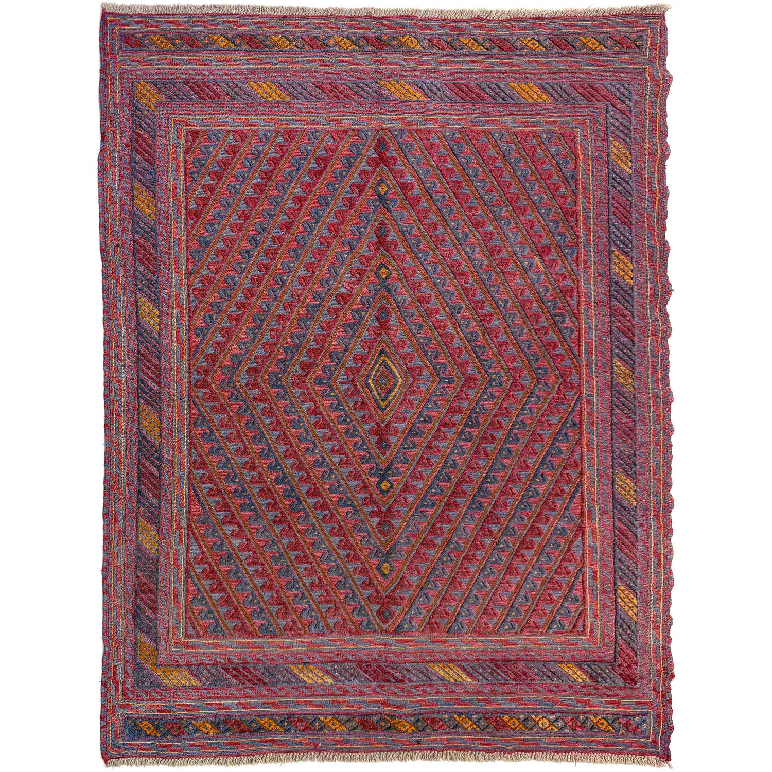 Handmade Mushwani Carpet – 4' 10" x 6' 2" ft (147 x 187 cm) | SKU: R39740