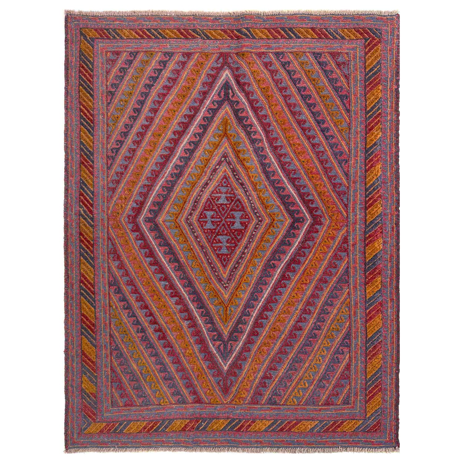 Handmade Wool Mushwani Rug – 4' 10" x 6' 1" ft (147 x 186 cm) | SKU: R39741
