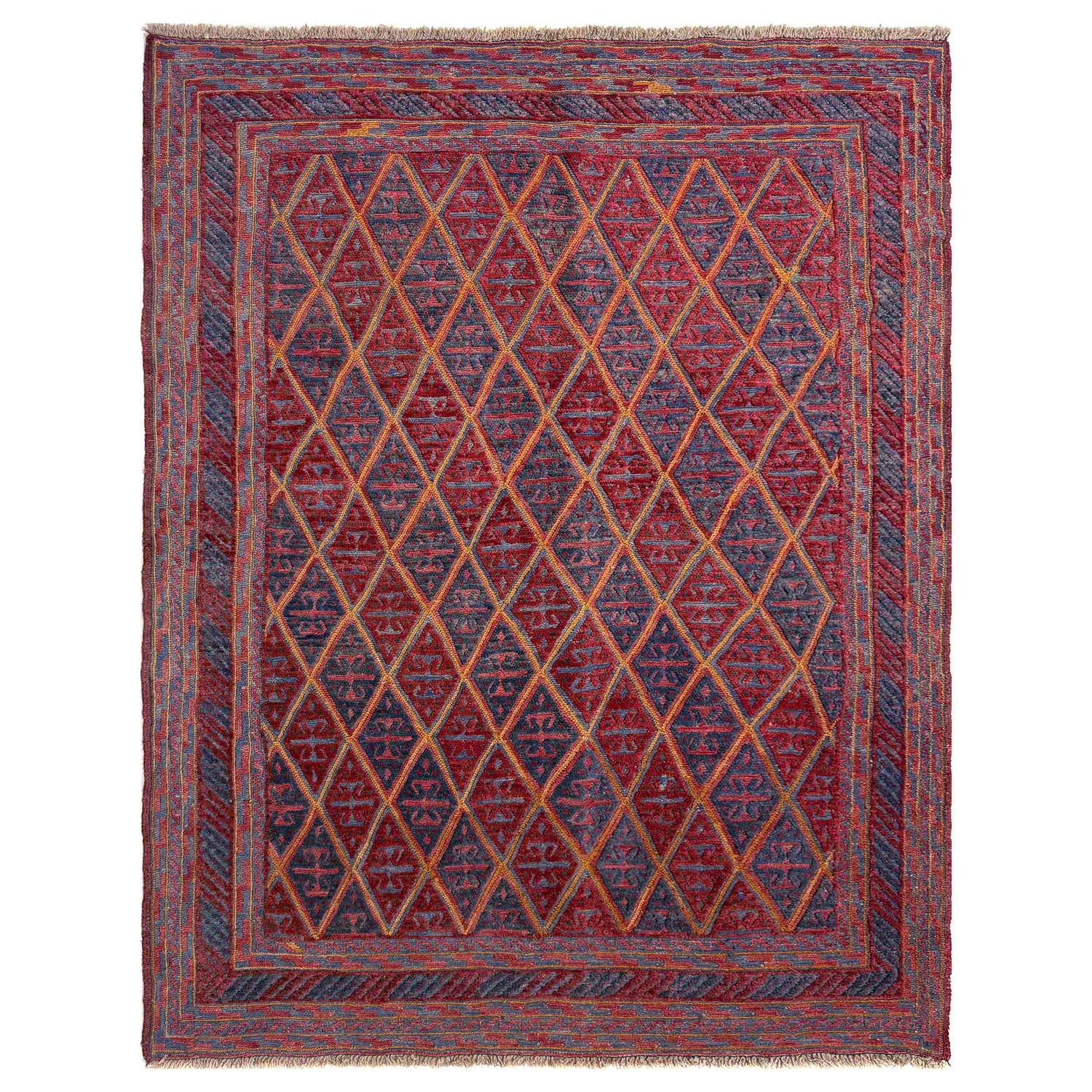 Handmade Wool Mushwani Rug – 5' 0" x 6' 1" ft (153 x 185 cm) | SKU: R39742
