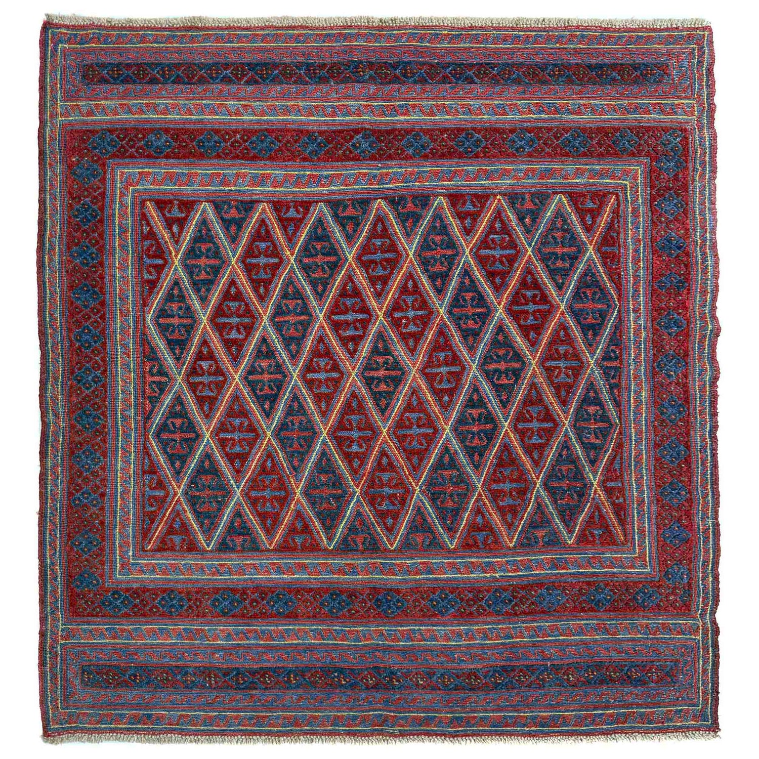 Handmade Wool Mushwani Rug – 5' 2" x 5' 9" ft (157 x 176 cm) | SKU: R39743
