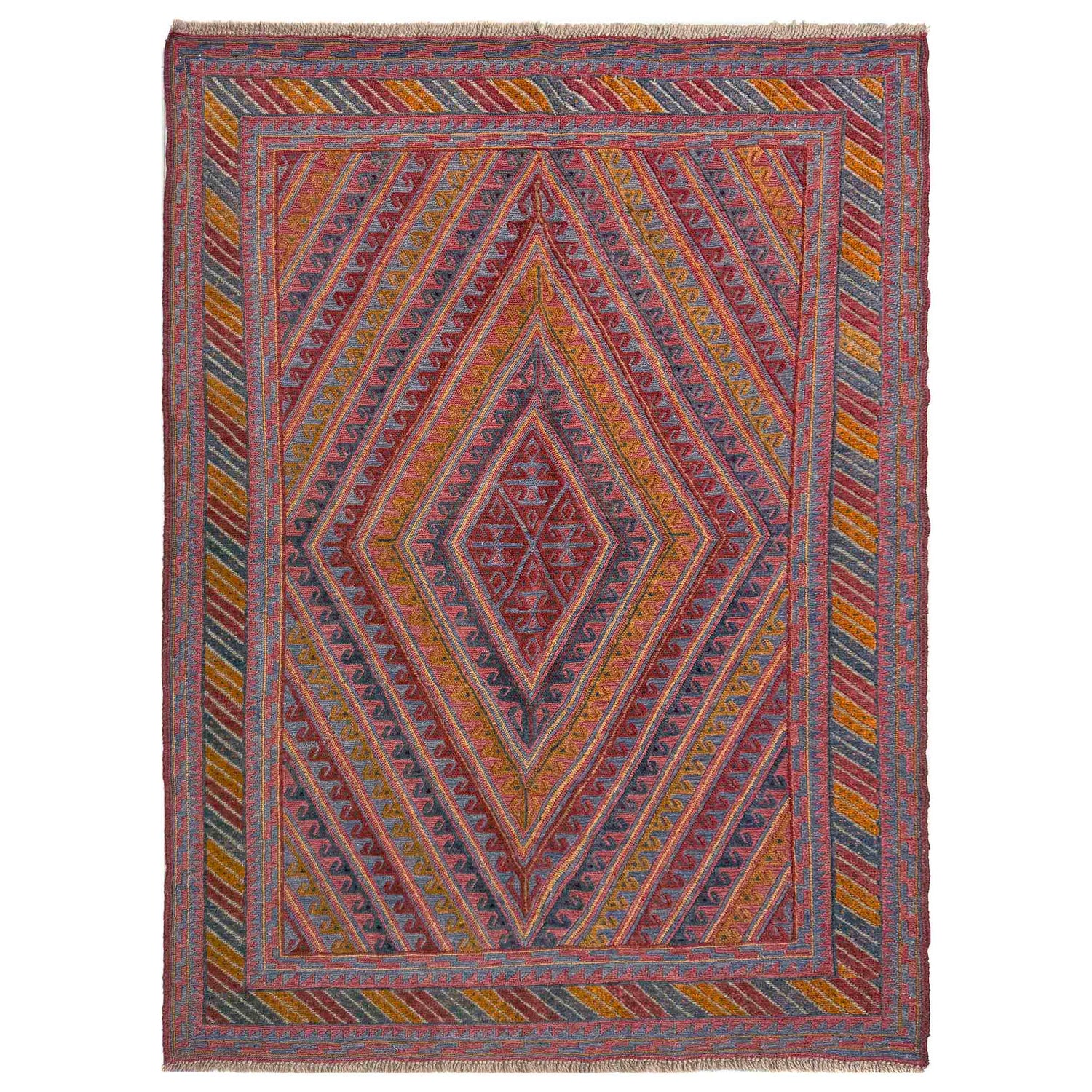 Hand Knotted Mashwani Area Rug – 4' 9" x 6' 2" ft (145 x 188 cm) | SKU: R39747