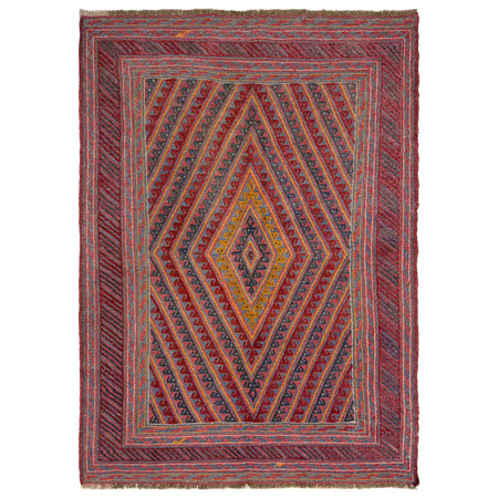 Hand Knotted Mashwani Area Rug – 4' 8" x 6' 5" ft (143 x 196 cm) | SKU: R39749