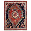Hand-Knotted Red Medallion Shirazi Area Rug – 5' 4" x 6' 7" ft (162 x 200 cm) | SKU: R39751
