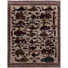 Hand-Knotted Brown Tank + Helicopter War Area Rug – 4' 4" x 5' 8" ft (132 x 173 cm) | SKU: R39754