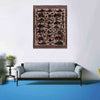 Hand-Knotted Brown Tank + Helicopter War Area Rug – 4' 4" x 5' 8" ft (132 x 173 cm) | SKU: R39754
