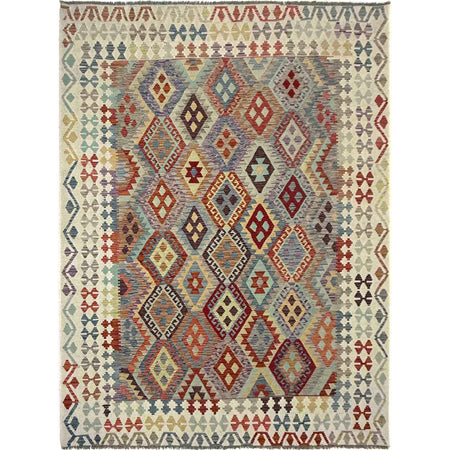 Handmade Vegetable Kilim – 7' 0" x 9' 11" ft (214 x 301 cm) | SKU: R39770