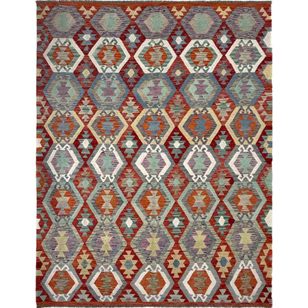 Handmade Vegetable Kelim – 6' 8" x 9' 6" ft (203 x 290 cm) | SKU: R39772