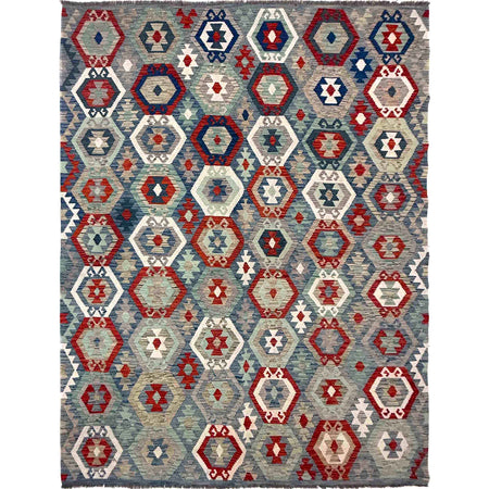 Handmade Vegetable Kelim – 6' 9" x 9' 4" ft (207 x 285 cm) | SKU: R39774