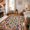 Handmade Vegetable Kilim – 4' 2" x 5' 9" ft (127 x 176 cm) | SKU: R39819