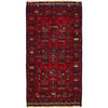 Baluchi Rug Handmade Red Prayer Design 3x5 ft
