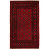 Bokhara Rug Handmade Vibrant Red Medallion 4x6 ft