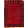 Bokhara Rug Handmade Vibrant Red Medallion 7x10 ft