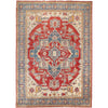 Heriz Area Rug Handmade Multi Medallion 7x10 ft
