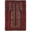 Baluchi Rug Handmade Beige Prayer Design 2x4 ft