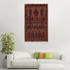Baluchi Rug Handmade Brown Prayer Design 3x5 ft